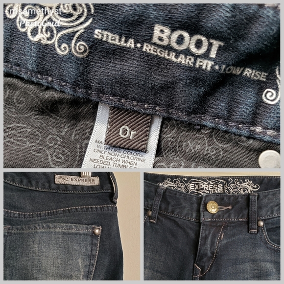 Express Stella Boot Low Rise Denim Jeans - Picture 7 of 7